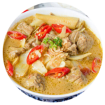 Kuah santan yang kental dengan racikan sampai 15 rempah alami pilihan yang kaya cita rasa Nusantara.